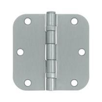 Deltana 3 1/2" x 3 1/2" Radius Corner Ball Bearing Residential Steel Hinges