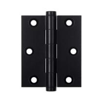 Deltana 3" x 2 1/2" Square Corner Screen Door Solid Brass Hinges Flat Black 