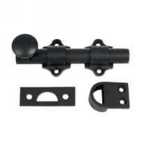 Deltana DDB425 Solid Brass Dutch Door Bolt in Painted Black (US19)