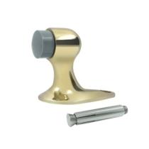 Deltana FDB218 Solid Brass Floor Mount Door Bumper 2 1/8 inch Polished Brass 