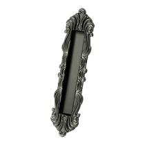 Deltana FPV10225 Solid Brass Victorian HD Flush Pull Antique Pewter (US15A)