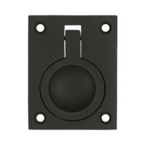 Deltana FRP25 Solid Brass Flush Ring Pull Oil Rubbed Bronze 