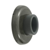 Deltana WB250 Solid Brass Concave Flush Wall Mounted Door Bumper Antique Pewter