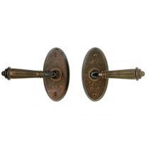 Rocky Mountain E501 Oval Escutcheon with choice of Knob or Lever