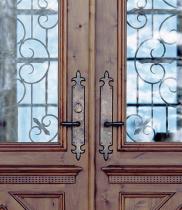 Rocky Mountain E830, E831 3" x 21" Fleur De Lis Entry Set in white Bronze Dark