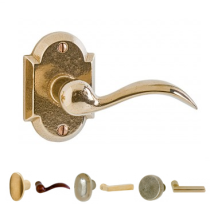 Rocky Mountain EB70 Arched Escutcheon with Choice of Knob or Lever from the Buil