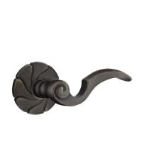 Emtek Napoli Door lever with #17 Rose Medium Bronze Patina (MB)