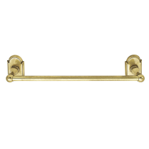 Emtek 26021, 26022, 26023, 26024 Brass Towel Bar with #8 Rose French Antique