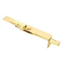 Emtek Solid Brass Flush Bolt 6" square corner Polished Brass (US3)