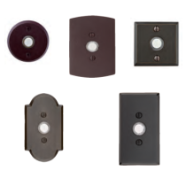 Emtek 2421, 2422, 2423, 2424, 2425 Sandcast Bronze Doorbell Button