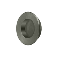 Deltana FP178 Solid Brass 1-7/8" Round HD Flush Pull Antique Nickel