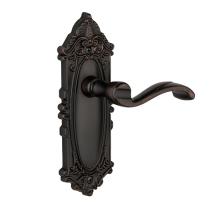 Grandeur Grande Victorian Backplate with Portifino Lever Timeless Bronze 