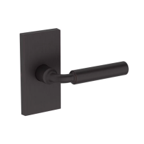Baldwin Reserve La Conner Lever with 5 Inch Contemporary Rose Venetian Bronze