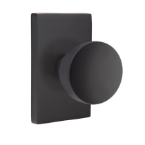 Emtek Urban Modern Laurent Knob Set with Modern Rectangular Rosette