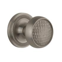 Nostalgic Warehouse Craftsman Knob Privacy Mortise with Antique Pewter SN