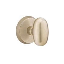 Emtek Bronze Egg Door knob with #2 Rose Tumbled White Bronze (TWB)