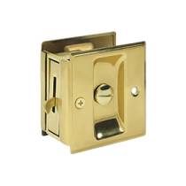 Deltana SDL25 Privacy Pocket Door Lock in Polished Brass (US3)