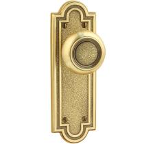 Emtek 8052, 8102, 8202 Belmont 7-1/8" Non Keyed Sideplate with Belmont Knob 
