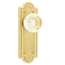 Emtek 8052, 8102, 8202 Belmont 7-1/8" Non Keyed Sideplate with Georgetown Knob