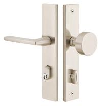 Emtek 8442 Modern Rectangular Style Stretto 2" x 10" Narrow Trim Keyed Sideplate