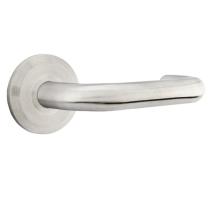 Emtek Cologne Door Lever Set with Beveled Rosette Brushed Stainless Steel 