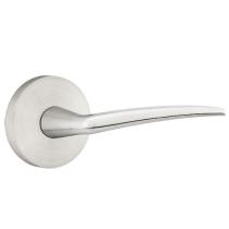 Emtek Stainless Steel Poseidon Door Lever withDisk Rose Brushed Stainless Steel 