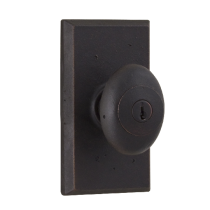 Weslock Durham 7340M Keyed Entry with Square Rose Black 