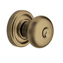 Baldwin 5205.ENTR Classic Keyed Entry 050 Satin Brass and Black