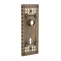 Nostalgic Warehouse Craftsman Plate With Keyhole Privacy Antique Brass (AB)