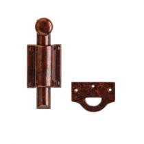Rocky Mountain (DDB7) 6" Dutch Door Bolt with Rectangular Mounting Brackets 