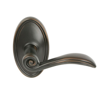 Emtek Elan Door lever with Oval rose Oil rubbed Bronze (US10B)