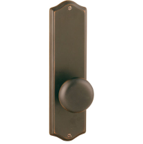 Emtek 8711, 8811, 8851 Colonial 9" Non Keyed Sideplate with Providence Knob