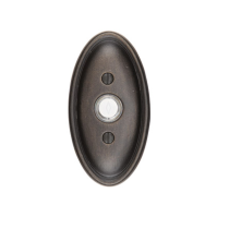 Emtek 2414 Door Bell Button w/#14 Rose Medium Bronze Patina (MB)