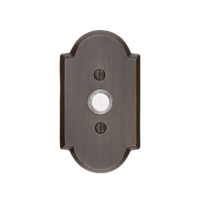 Emtek 2421 Door Bell Button w/#1 Rose Medium Bronze