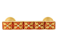 Emenee FAB1008-MG Parasol Cabinet Pull w/Crystals in Museum Gold (MG)