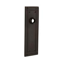 Nostalgic Warehouse Mission Plate Without Keyhole Passage Oil Rubbed Bronze 