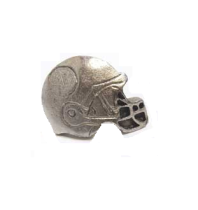 Emenee MK1044 Football Helmet Cabinet Knob in Antique Matte Silver (AMS)