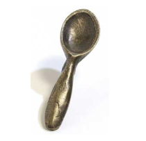 Emenee MK1056 Spoon Cabinet Knob in Antique Matte Brass (ABR)