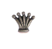 Emenee MK1063 Crown Cabinet Knob in Antique Matte Silver (AMS)