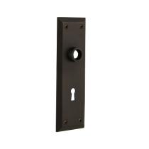 Nostalgic Warehouse New York Plate With Keyhole Passage Oil Rubbed Bronze