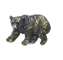 Emenee OR373 Bear Cabinet Knob in Antique Matte Brass (ABR)