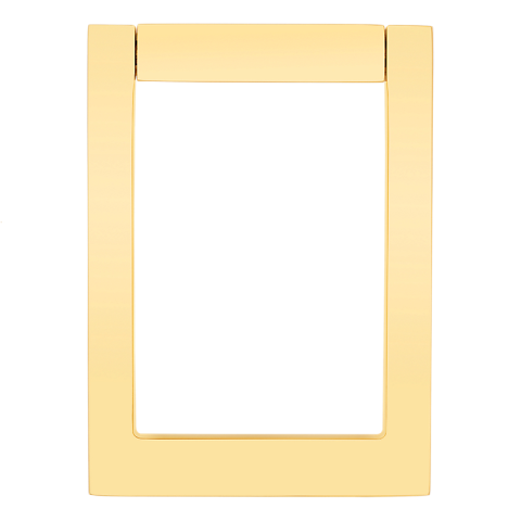 Baldwin Estate 0183 Contemporary Square Loop Knocker Lifetime Polished Brass (003)