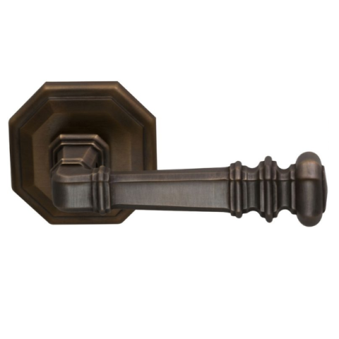 Omnia 101 Lever Latchset Antique Bronze (US5A)