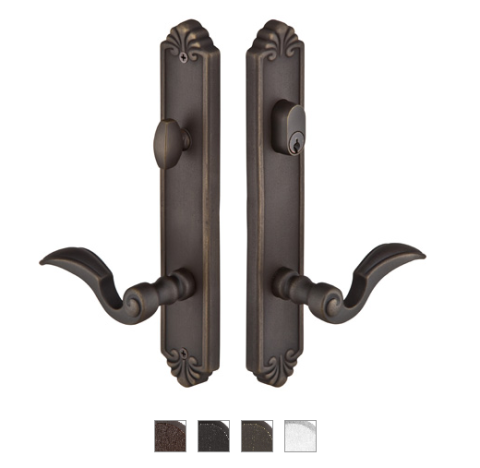 Emtek 1441 Configuration #4 Lost Wax Cast Bronze Tuscany Style Multi-Point Trim 