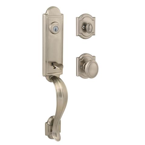 Baldwin Prestige 180AEHXCYKARB Avendale Handleset with Carnaby Knob