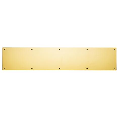 Baldwin 2000 Solid Brass Kick Plate 6"x30" in Polished Brass (030)