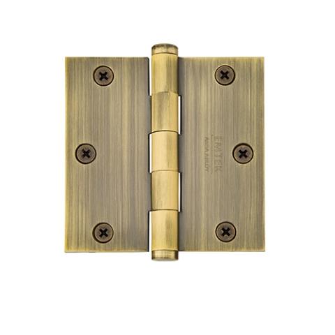 Emtek 3.5 square corner residential solid brass hinge 96113