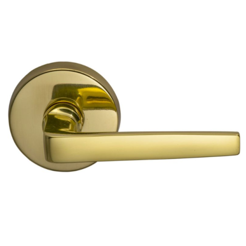 Omnia 36 Lever Latchset Polished Brass (US3)