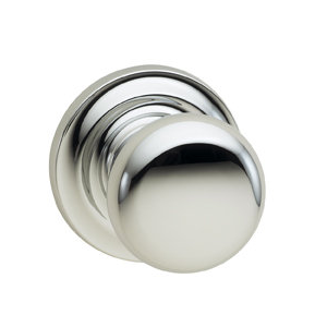 Omnia 458TD-26 Colonial Door Knob Set with Traditional Rose
