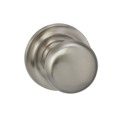 Omnia 458TD-15 Colonial Door Knob Set with Traditional Rose